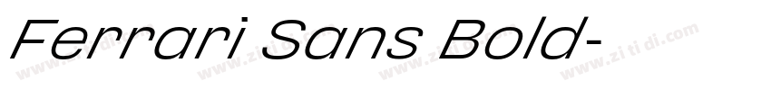 Ferrari Sans Bold字体转换
